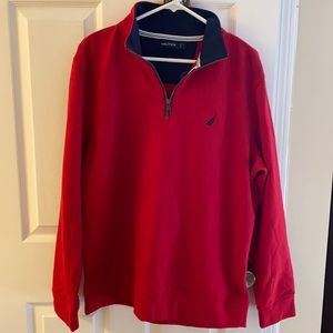 Nautica Quarter Zip Pullover Men’s Large NWT
